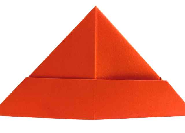 Hut-rot Origami Hut in der Farbe Rot